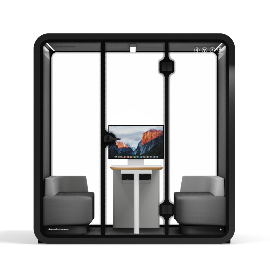 Møde stand Quell - 6 personBlack / Dark Grey / Furniture Set 1