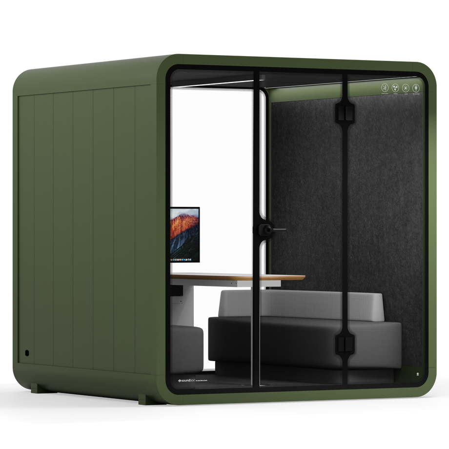 Møde stand Quell - 6 personDark Green / Dark Grey / Furniture Set 1