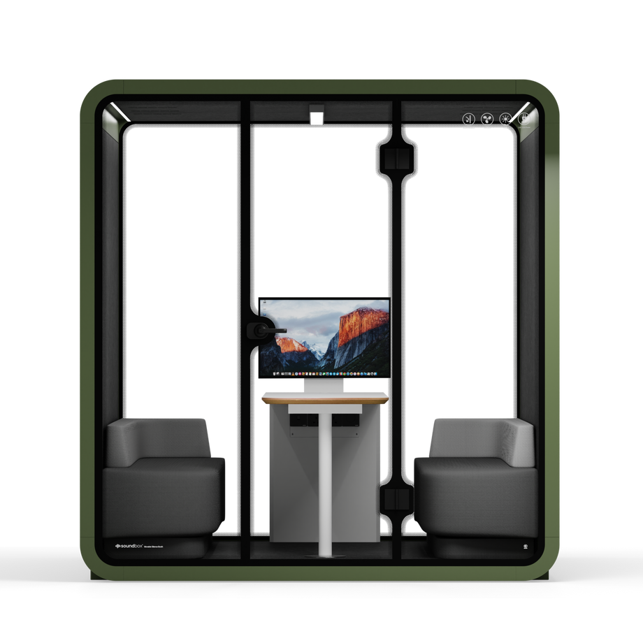 Møde stand Quell - 6 personDark Green / Dark Grey / Furniture Set 1