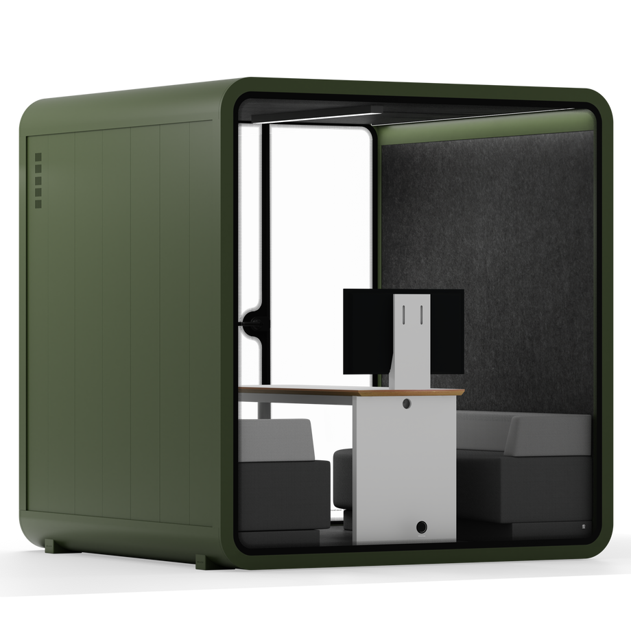 Møde stand Quell - 6 personDark Green / Dark Grey / Furniture Set 1