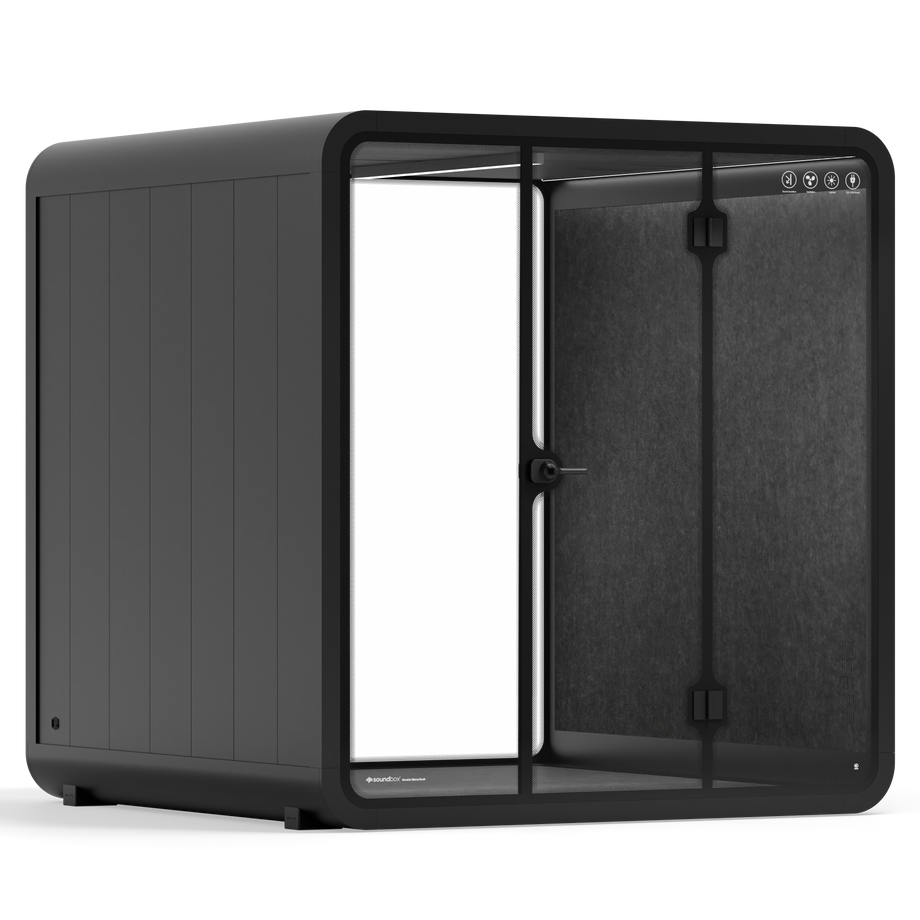 Møde stand Quell - 6 personBlack / Dark Grey / No Furniture