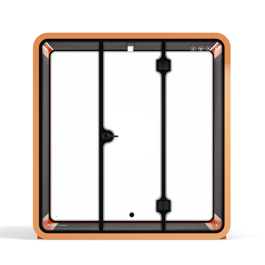 Møde stand Quell - 6 personOrange / Dark Grey / No Furniture