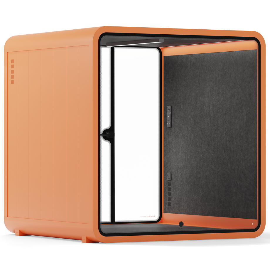 Møde stand Quell - 6 personOrange / Dark Grey / No Furniture