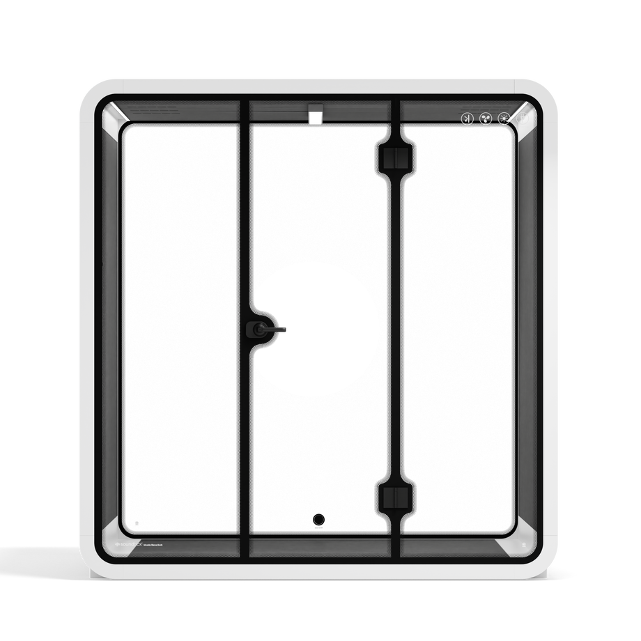 Møde stand Quell - 6 personWhite / Dark Grey / No Furniture