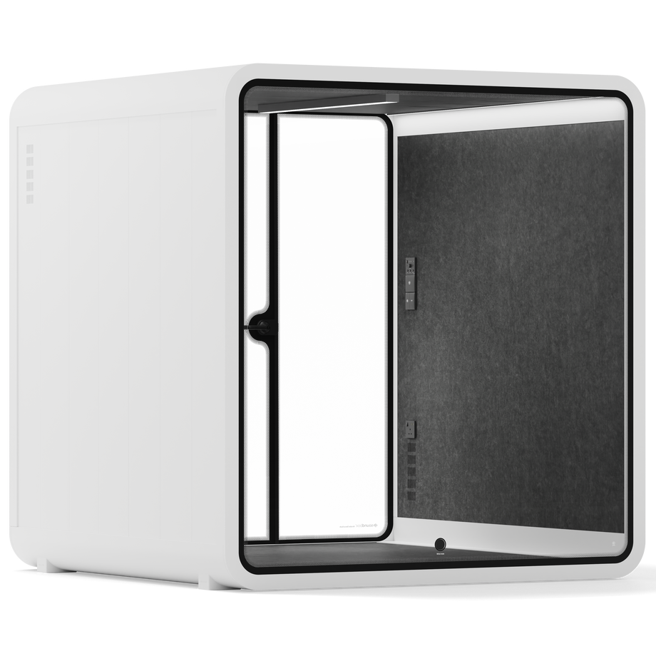 Møde stand Quell - 6 personWhite / Dark Grey / No Furniture