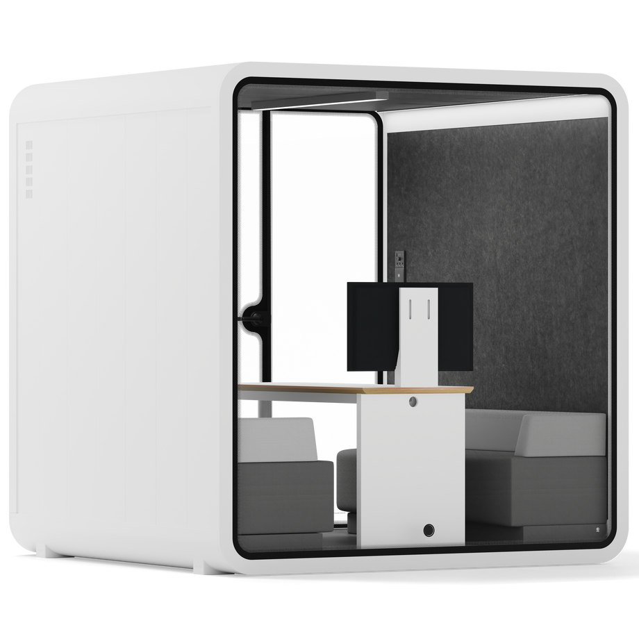 Møde stand Quell - 6 personWhite / Dark Grey / Furniture Set 1