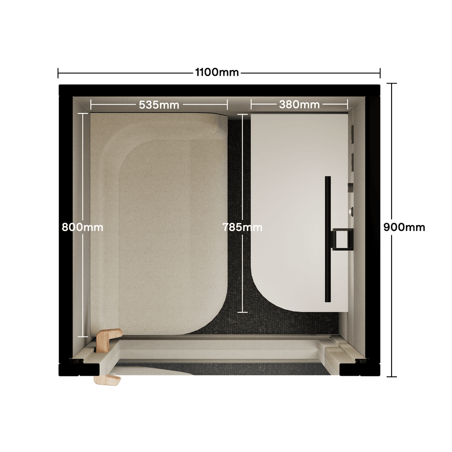 Office Phone Booth folioFolio Beige