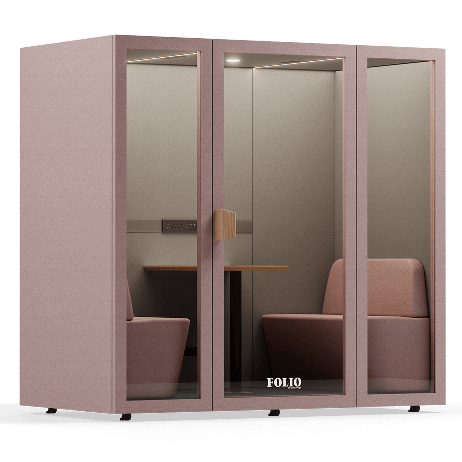 Folio Office Pod - 2-4 osobaFolio Blush / Furniture As Per Images