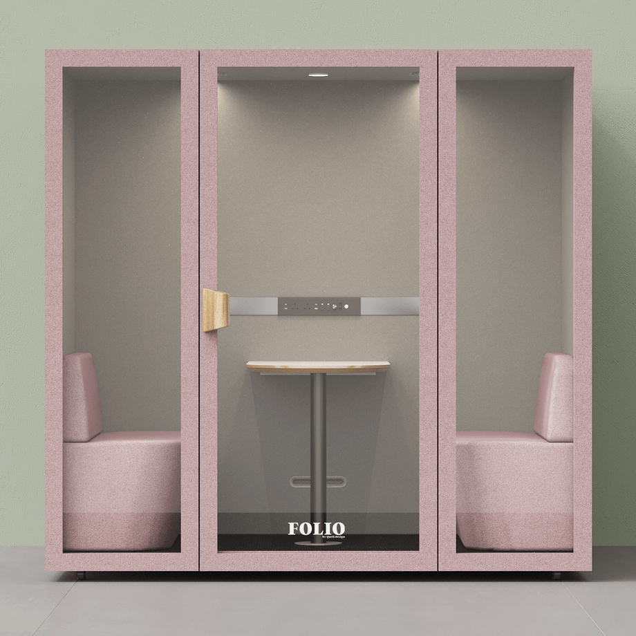 Folio Office Pod - 2-4 osobaFolio Blush / Furniture As Per Images