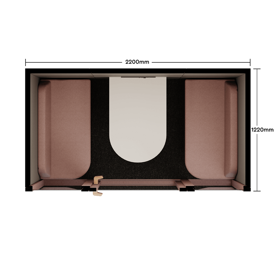 Folio Office Pod - 2-4 osobaFolio Blush / Furniture As Per Images