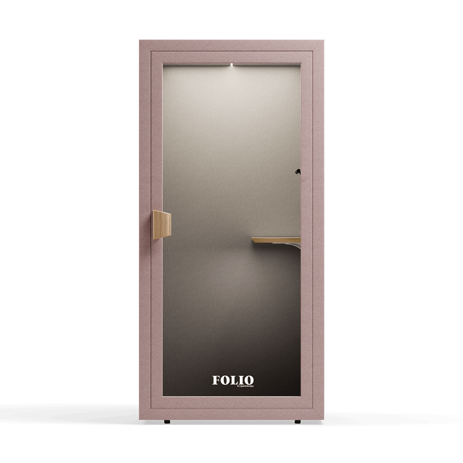Office Phone Booth Folio - Stand UpFolio Blush / Furniture Set 1
