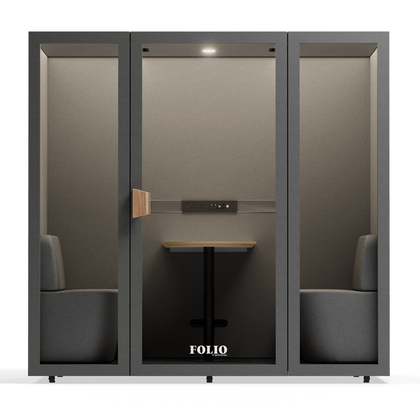 Folio Office Pod - 2-4 osobaFolio Dark Grey / Furniture As Per Images