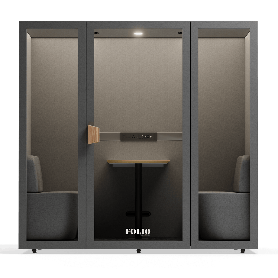 Folio Office Pod - 2-4 osobaFolio Dark Grey / Furniture As Per Images