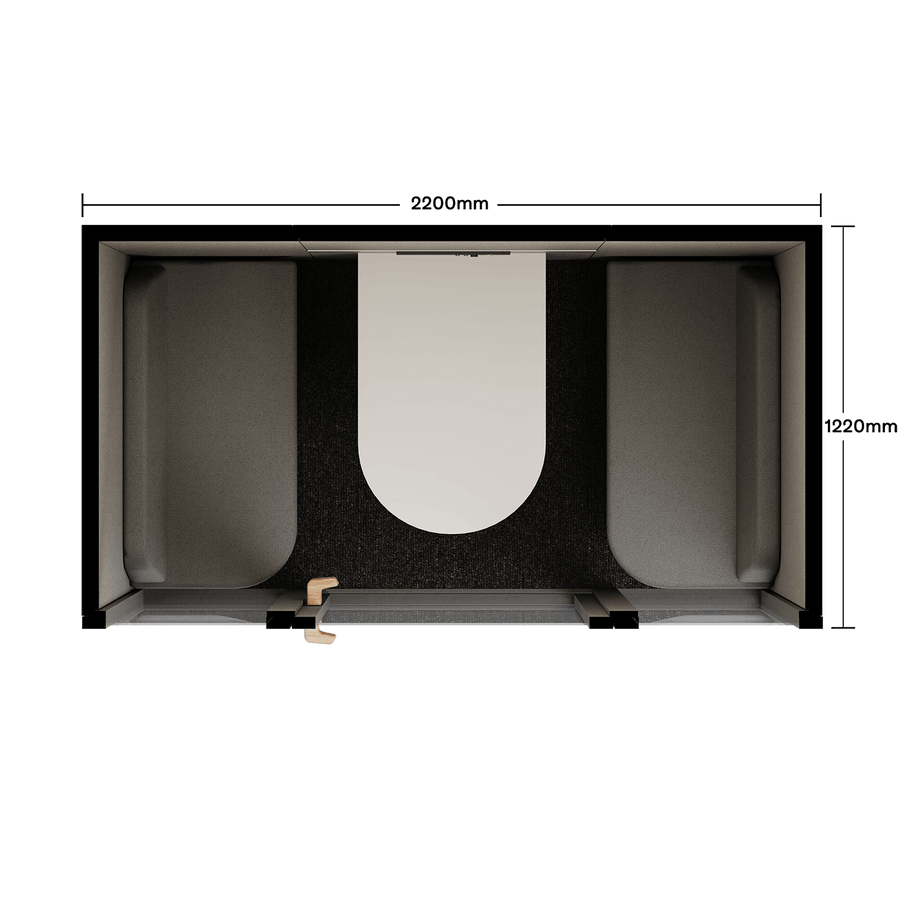 Folio Office Pod - 2-4 osobaFolio Dark Grey / Furniture As Per Images