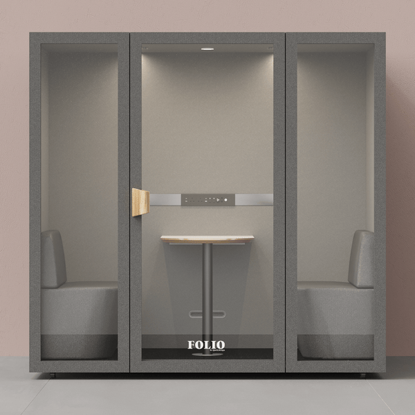 Folio Office Pod - 2-4 osobaFolio Dark Grey / Furniture As Per Images