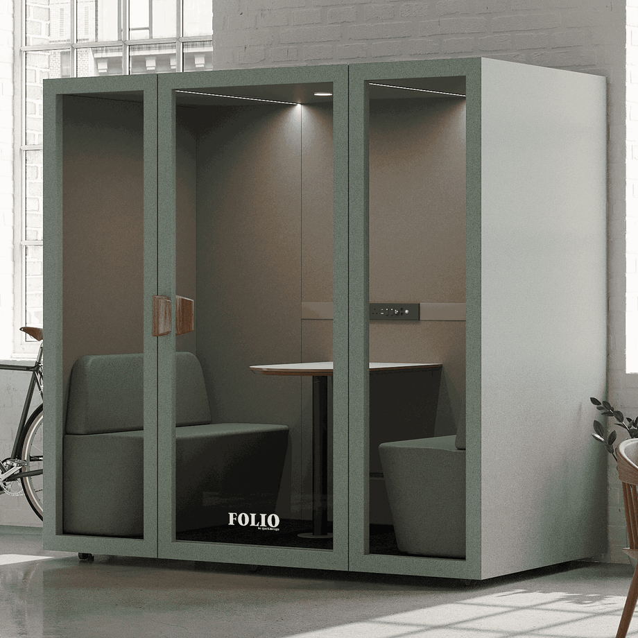 Folio Office Pod - 2-4 osobaFolio Dusty Teal / Furniture As Per Images