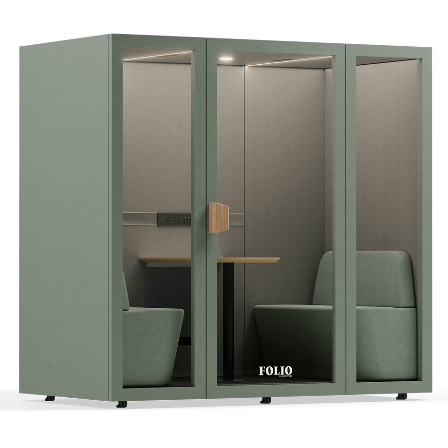 Folio Office Pod - 2-4 osobaFolio Dusty Teal / Furniture As Per Images