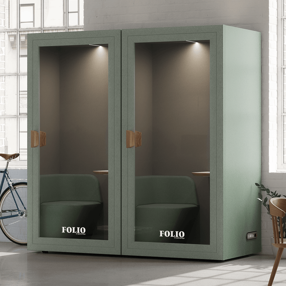 Office Phone Booth folioFolio Dusty Teal