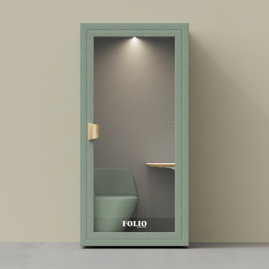 Office Phone Booth folioFolio Dusty Teal