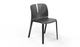 Emi Stackable Office Seating in black on a white background, featuring a PP and 25% fibreglass moulded frame; a modern, durable, and space-efficient stackable office chair designed for ergonomic workplace, training room, and collaborative seating.