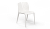 Emi Stackable Office Seating in white on a white background, featuring a PP and 25% fibreglass moulded frame; a modern, durable, and space-efficient stackable office chair designed for ergonomic workplace, training room, and collaborative seating.