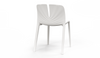 Emi Stackable Office Seating in white on a white background, featuring a PP and 25% fibreglass moulded frame; a modern, durable, and space-efficient stackable office chair designed for ergonomic workplace, training room, and collaborative seating.