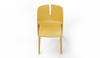 Emi Stackable Office Seating in ginger on a white background, featuring a PP and 25% fibreglass moulded frame; a modern, durable, and space-efficient stackable office chair designed for ergonomic workplace, training room, and collaborative seating.