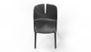 Emi Stackable Office Seating in black on a white background, featuring a PP and 25% fibreglass moulded frame; a modern, durable, and space-efficient stackable office chair designed for ergonomic workplace, training room, and collaborative seating.