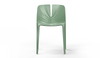 Emi Stackable Office Seating in morandi green on a white background, featuring a PP and 25% fibreglass moulded frame; a modern, durable, and space-efficient stackable office chair designed for ergonomic workplace, training room, and collaborative seating.