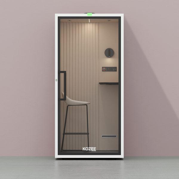 Kozee - Stand UpTaupe / White / Ecru Fabric