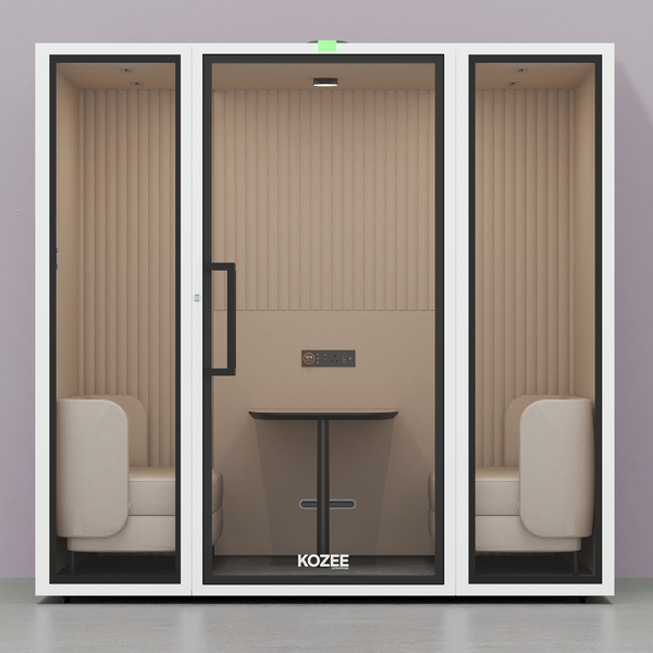 Kozee - CollaborateTaupe / White / Ecru Fabric