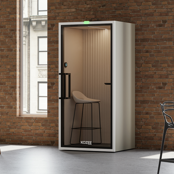 Kozee - Stand UpTaupe / White / Ecru Fabric