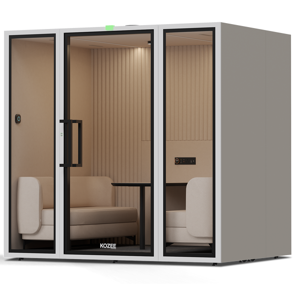 Kozee - CollaborateTaupe / White / Ecru Fabric