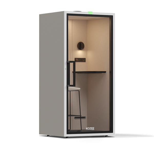 Kozee - Stand UpTaupe / White / Ecru Fabric
