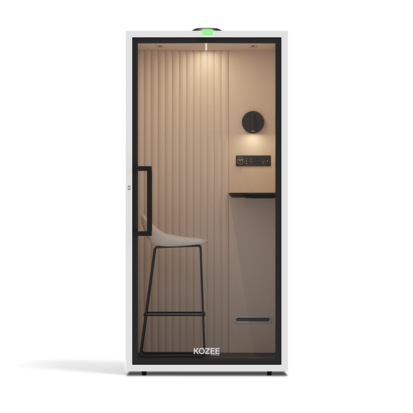 Kozee - Stand UpTaupe / White / Ecru Fabric