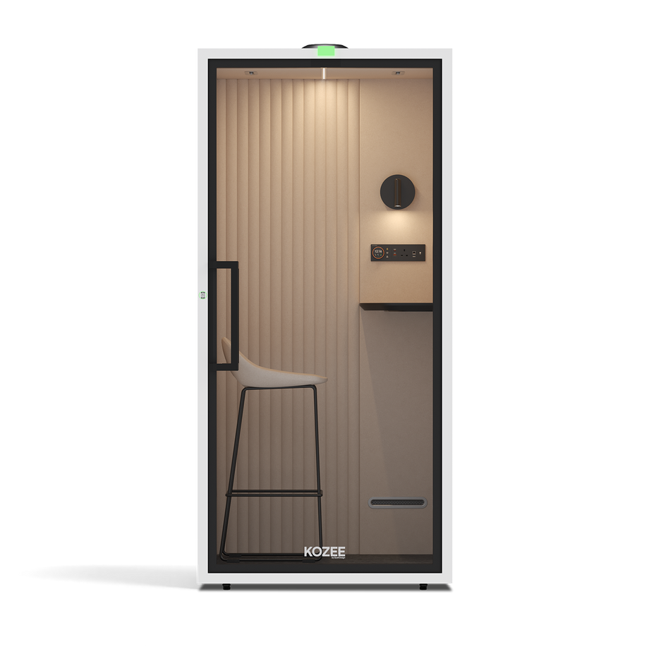 Kozee - Stand UpTaupe / White / Ecru Fabric