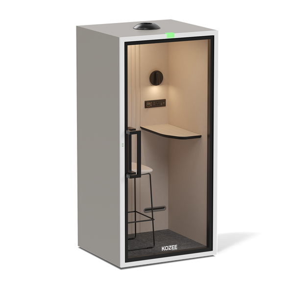 Kozee - Stand UpTaupe / White / Ecru Fabric