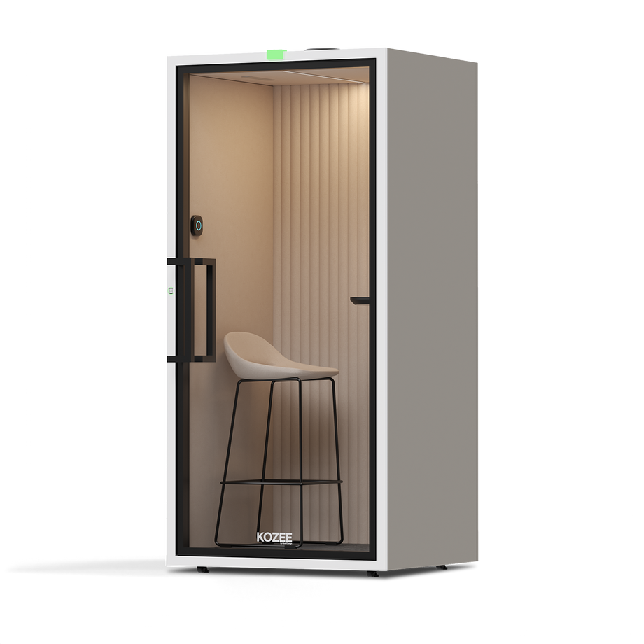 Kozee - Stand UpTaupe / White / Ecru Fabric