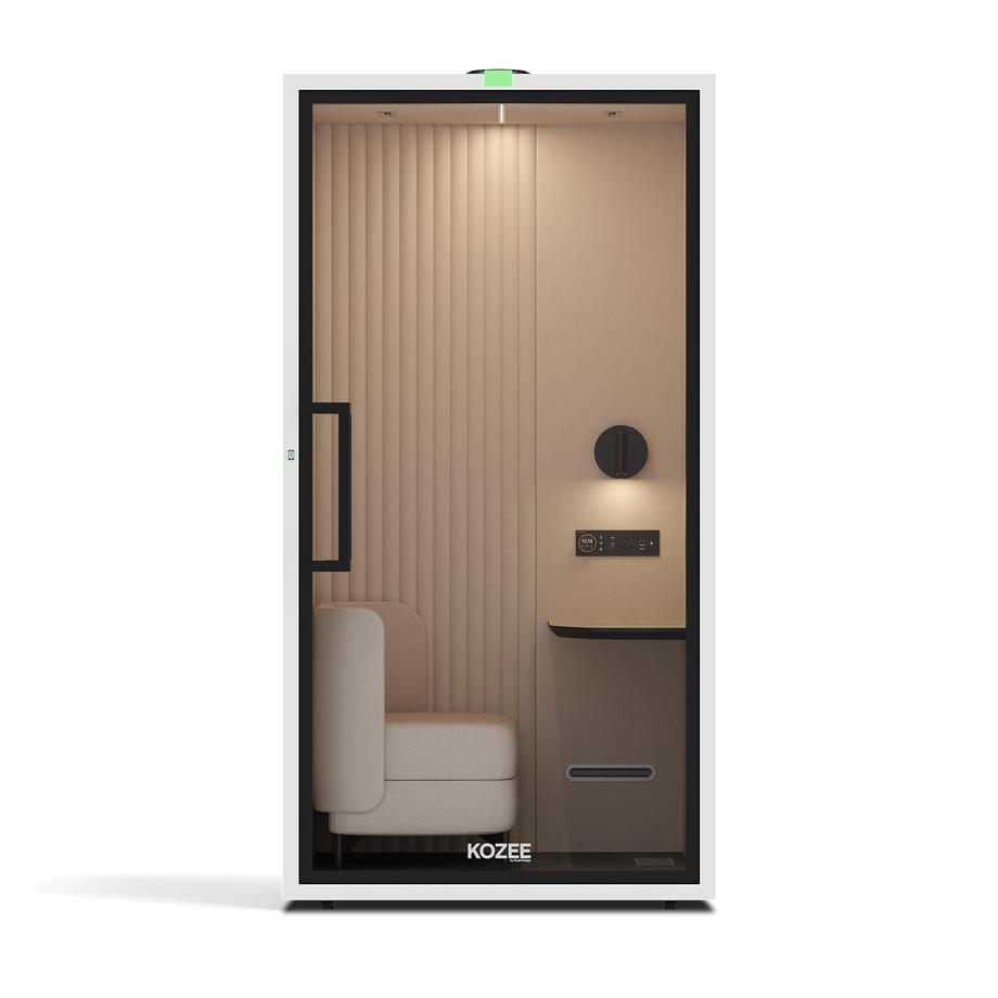 Kozee - Sit DownTaupe / White / Ecru Fabric