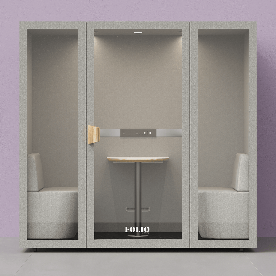 Folio Office Pod - 2-4 osobaFolio Pebble Grey / Furniture As Per Images