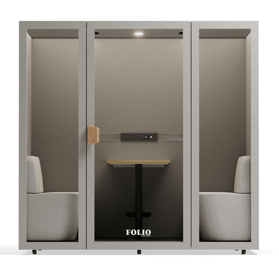 Folio Office Pod - 2-4 osobaFolio Pebble Grey / Furniture As Per Images