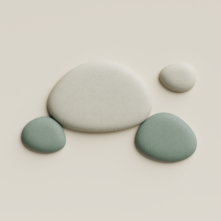 Acoustic Wall PanelBeige / Teal