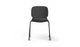 Aarhus Wheelie Chair by Quell Design — contemporary office chair with moulded polypropylene shell in a black finish, mounted on a set of smooth-glide swivel castors and a black powder-coated steel base. Ideal for dynamic work environments, home offices or collaborative spaces offering mobility, ergonomic comfort and Scandinavian minimalist style.
