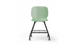 Aarhus Eiffel Chair V2 by Quell Design — a task/education chair in morandi green with a contoured moulded polypropylene seat, smooth-rolling four-wheel base and metal mesh storage under the seat. Designed for classrooms or offices, it offers ergonomic support, mobility and organised practicality for learning and working environments.