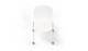 Aarhus Wheelie Chair by Quell Design — contemporary office chair with moulded polypropylene shell in a white finish, mounted on a set of smooth-glide swivel castors and a black powder-coated steel base. Ideal for dynamic work environments, home offices or collaborative spaces offering mobility, ergonomic comfort and Scandinavian minimalist style.