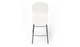 Aarhus counter stool reverse view product shot on white background, modern seating for contemporary areas, offices, and workspaces, white colour.